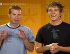 Cleveland and Christopher on the set of The Altarnet Experiment